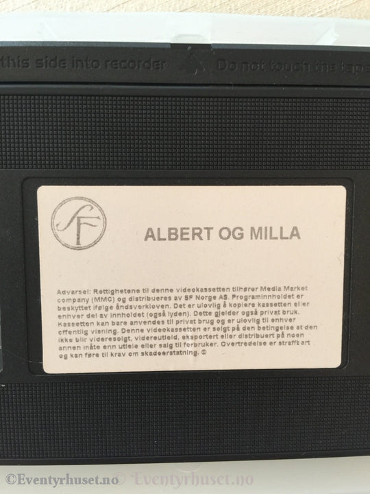 Gunilla Bergstrøm. 1995. Albert Og Milla. Vhs. Vhs
