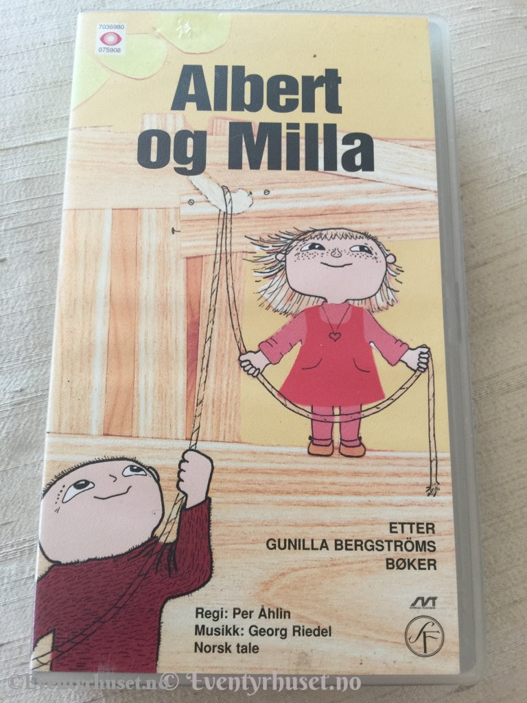 Gunilla Bergstrøm. 1995. Albert Og Milla. Vhs. Vhs