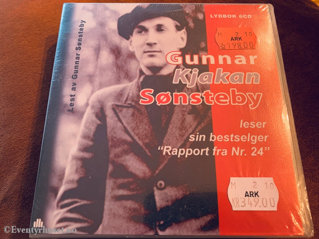 Gunnar Kjakan Sønsteby Leser Sin Bestselger Rapport Fra Nr. 24. Lydbok På 6 Cd. Ny I Plast!