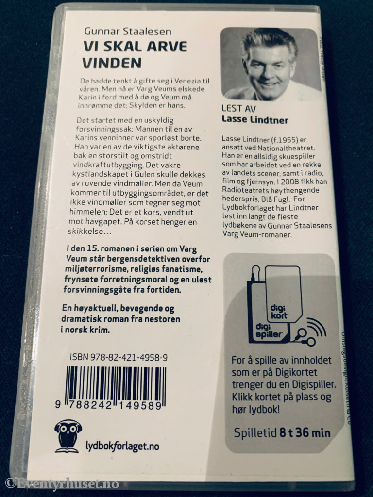 Gunnar Staalesen. Vi Skal Arve Vinden. Lydbok På Digikort.