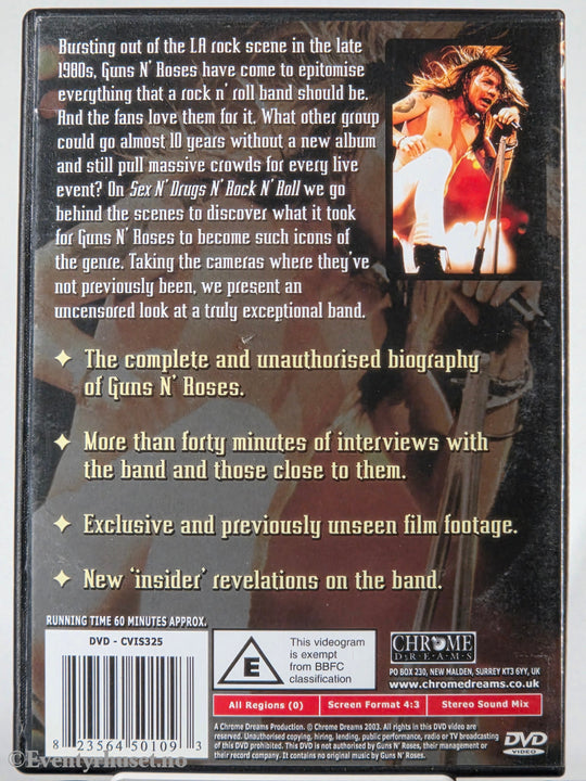 Guns N' Roses – Sex N’ Drugs N’ Rock N’ Roll (2003). DVD.