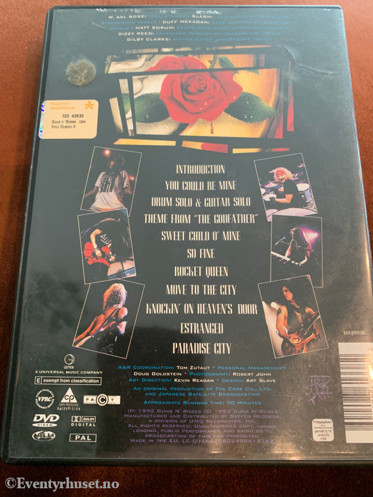 Guns N’ Roses - Use Your Illusion Ii. 1992. Dvd. Dvd