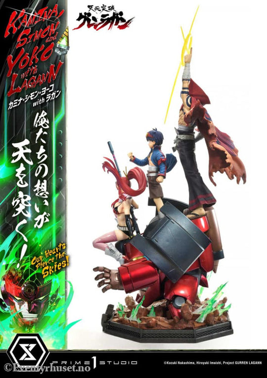 Gurren Lagann Ultimate Premium Masterline Series Statue 1/4 Kamina Simon & Yoko with Lagann 97 cm Manga & Anime