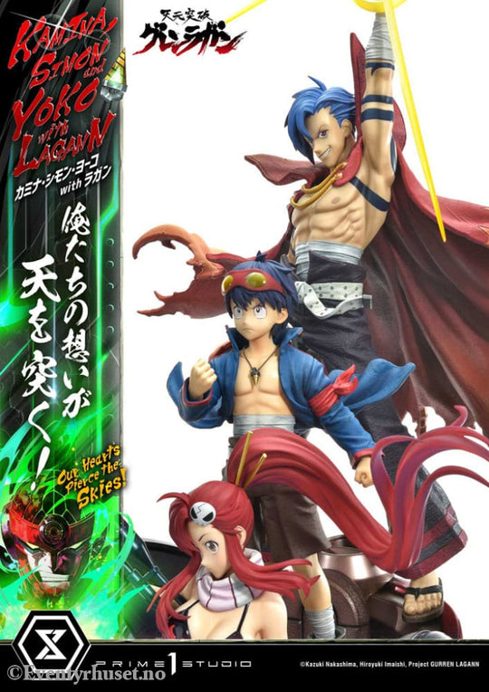 Gurren Lagann Ultimate Premium Masterline Series Statue 1/4 Kamina Simon & Yoko with Lagann 97 cm Manga & Anime