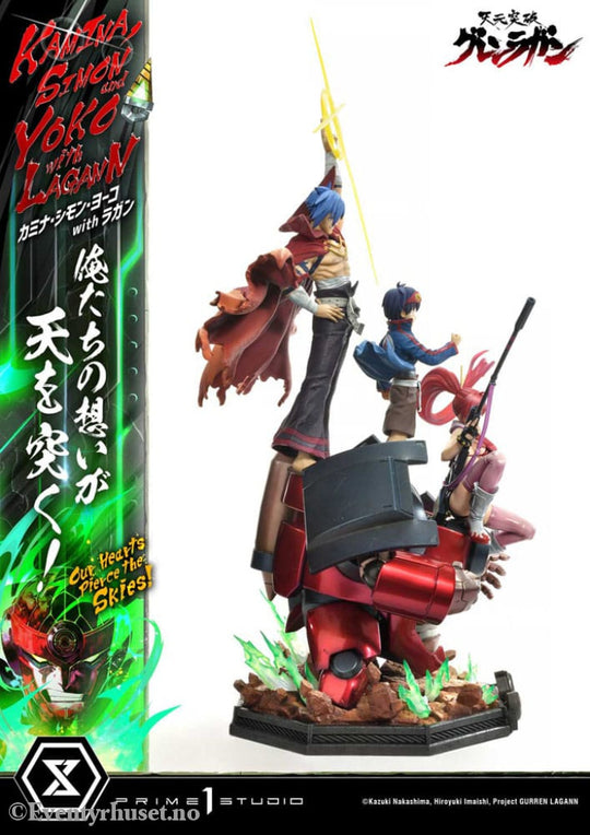 Gurren Lagann Ultimate Premium Masterline Series Statue 1/4 Kamina Simon & Yoko with Lagann 97 cm Manga & Anime