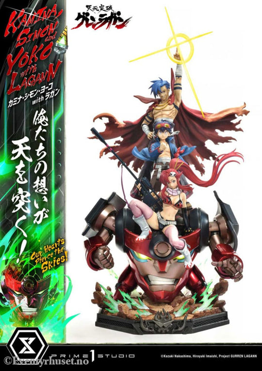 Gurren Lagann Ultimate Premium Masterline Series Statue 1/4 Kamina Simon & Yoko with Lagann 97 cm Manga & Anime