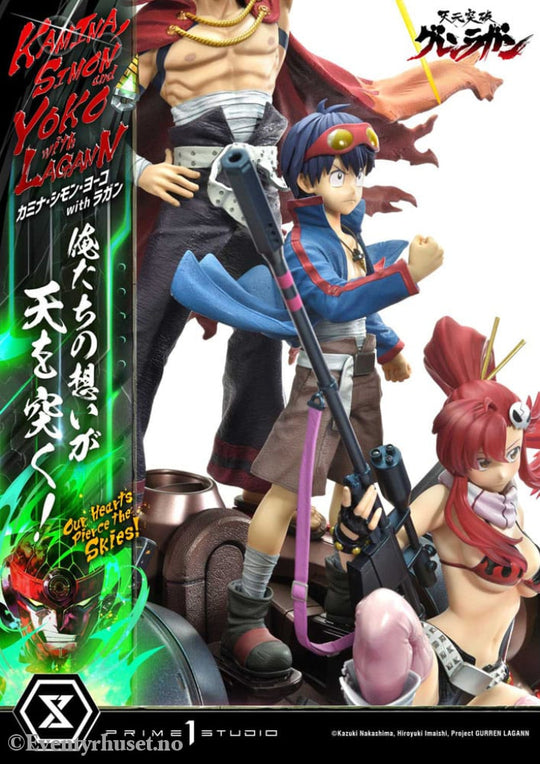 Gurren Lagann Ultimate Premium Masterline Series Statue 1/4 Kamina Simon & Yoko with Lagann Deluxe Version 97 cm Manga