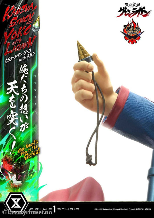 Gurren Lagann Ultimate Premium Masterline Series Statue 1/4 Kamina Simon & Yoko with Lagann Deluxe Version 97 cm Manga