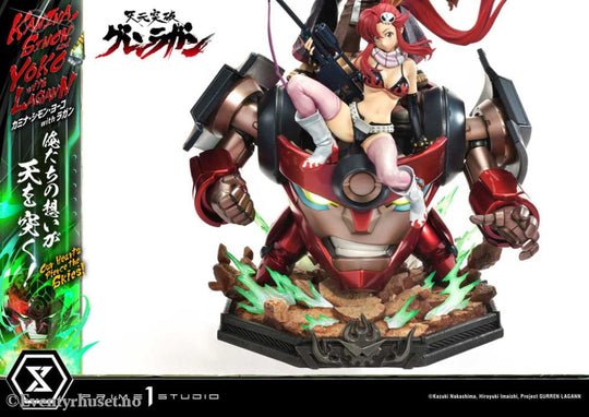 Gurren Lagann Ultimate Premium Masterline Series Statue 1/4 Kamina Simon & Yoko with Lagann Deluxe Version 97 cm Manga
