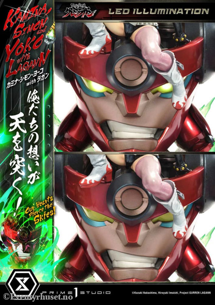 Gurren Lagann Ultimate Premium Masterline Series Statue 1/4 Kamina Simon & Yoko with Lagann Deluxe Version 97 cm Manga
