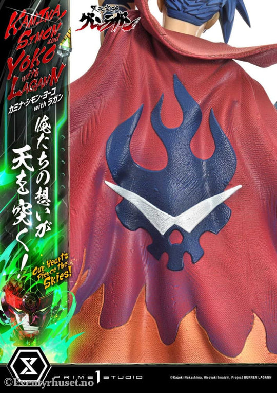 Gurren Lagann Ultimate Premium Masterline Series Statue 1/4 Kamina Simon & Yoko with Lagann Deluxe Version 97 cm Manga