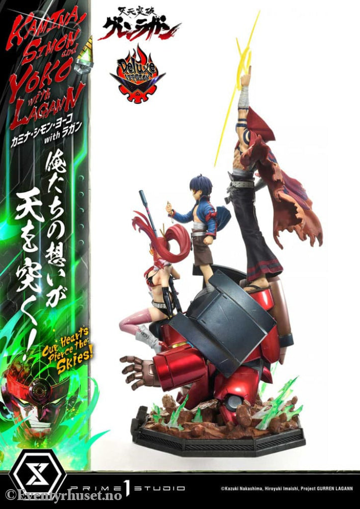 Gurren Lagann Ultimate Premium Masterline Series Statue 1/4 Kamina Simon & Yoko with Lagann Deluxe Version 97 cm Manga