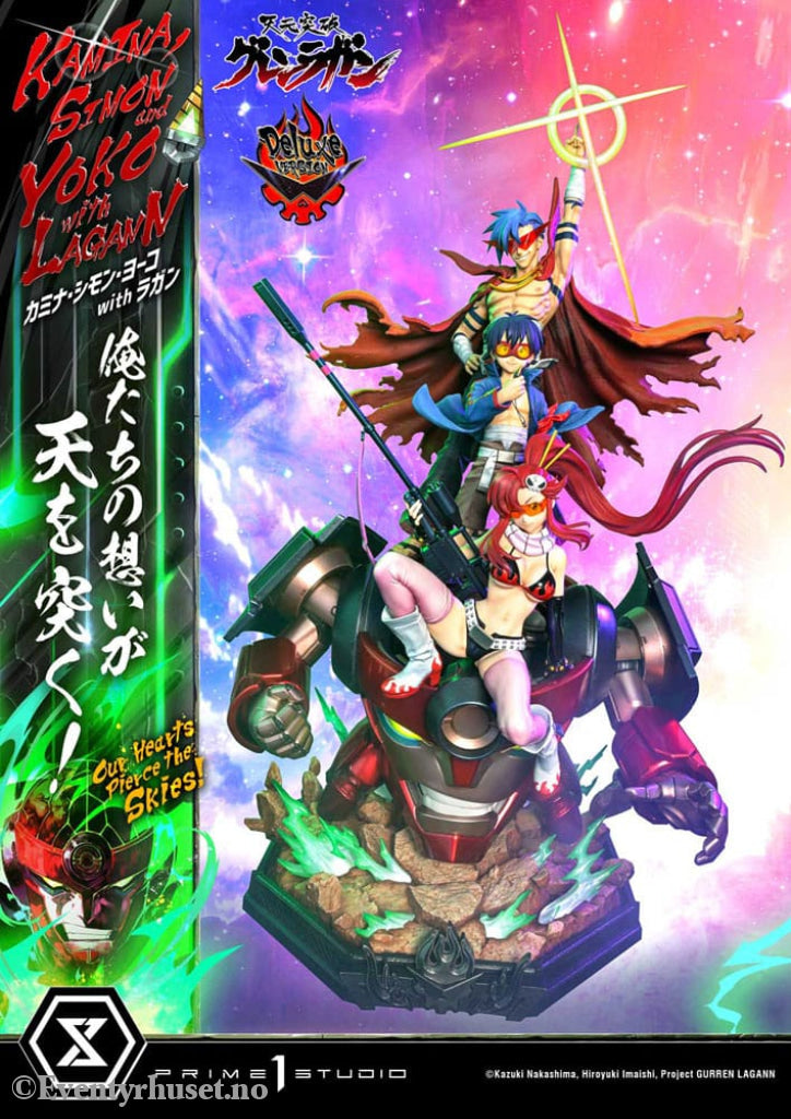 Gurren Lagann Ultimate Premium Masterline Series Statue 1/4 Kamina Simon & Yoko with Lagann Deluxe Version 97 cm Manga