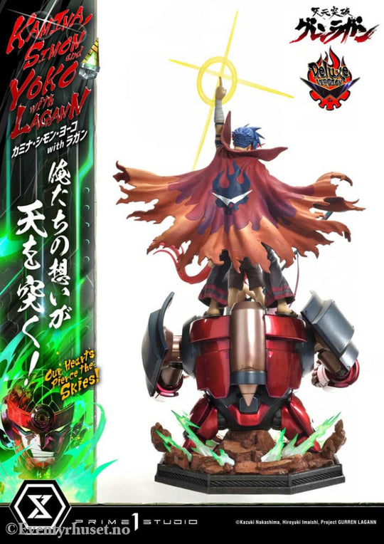 Gurren Lagann Ultimate Premium Masterline Series Statue 1/4 Kamina Simon & Yoko with Lagann Deluxe Version 97 cm Manga
