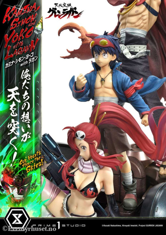 Gurren Lagann Ultimate Premium Masterline Series Statue 1/4 Kamina Simon & Yoko with Lagann Deluxe Version 97 cm Manga