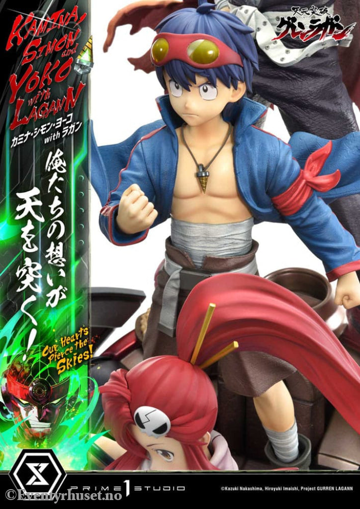 Gurren Lagann Ultimate Premium Masterline Series Statue 1/4 Kamina Simon & Yoko with Lagann Deluxe Version 97 cm Manga