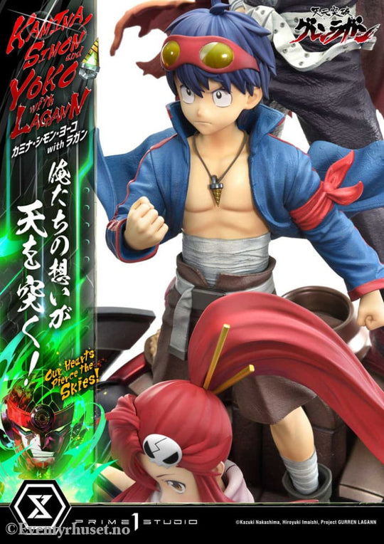 Gurren Lagann Ultimate Premium Masterline Series Statue 1/4 Kamina Simon & Yoko with Lagann Deluxe Version 97 cm Manga