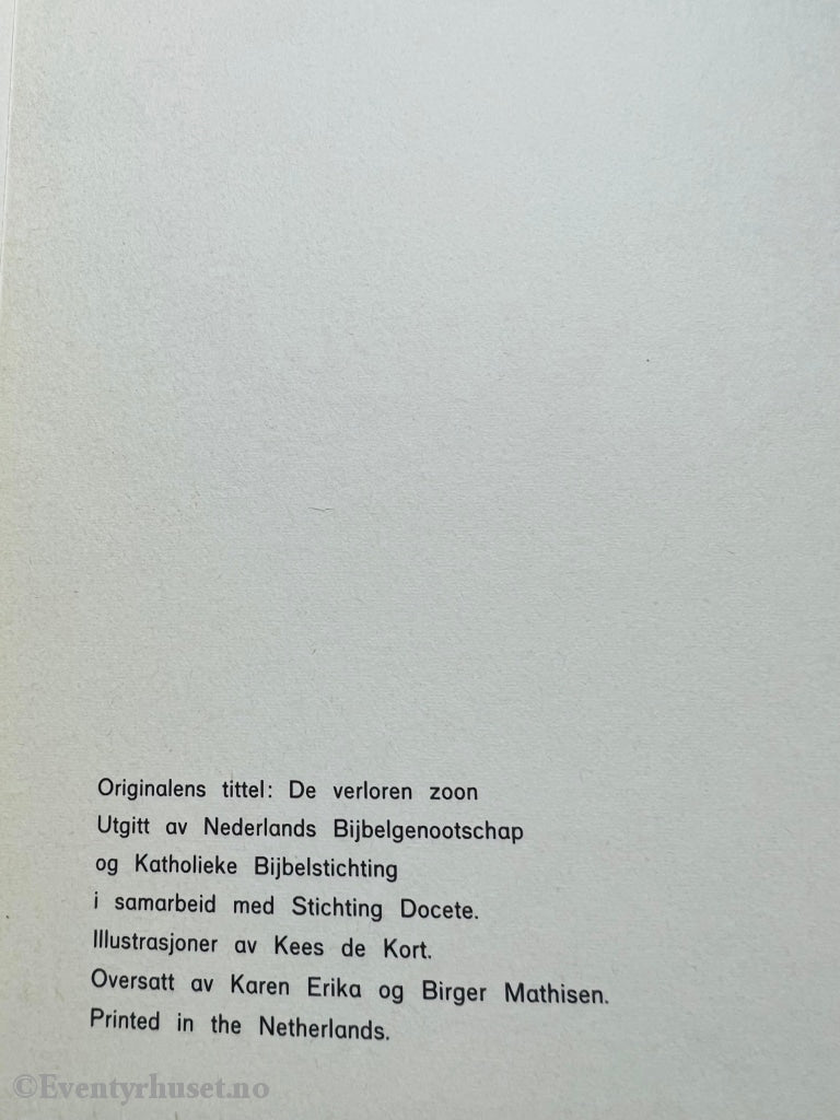 Gutten Som Kom Hjem Til Far. 1976. Fortelling
