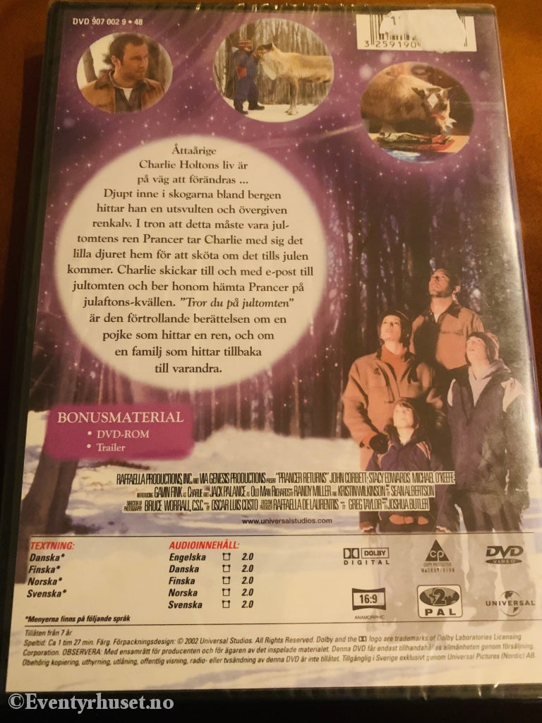 Gutten Som Reddet Julen. 2001. Dvd. Ny I Plast! Med Norsk Tale Og Tekst. Dvd