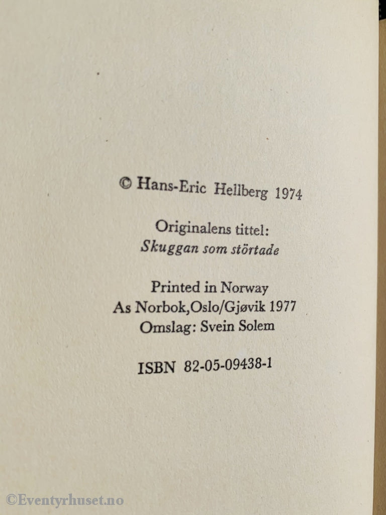 Gyldendals Gode (Gg): Hans-Eric Hellberg. 1974/77. Skyggen Uten Ansikt. Fortelling