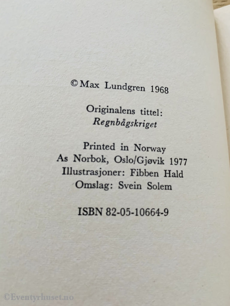Gyldendals Gode (Gg): Max Lundgren. 1977. Krigen Om Ingenting. Fortelling