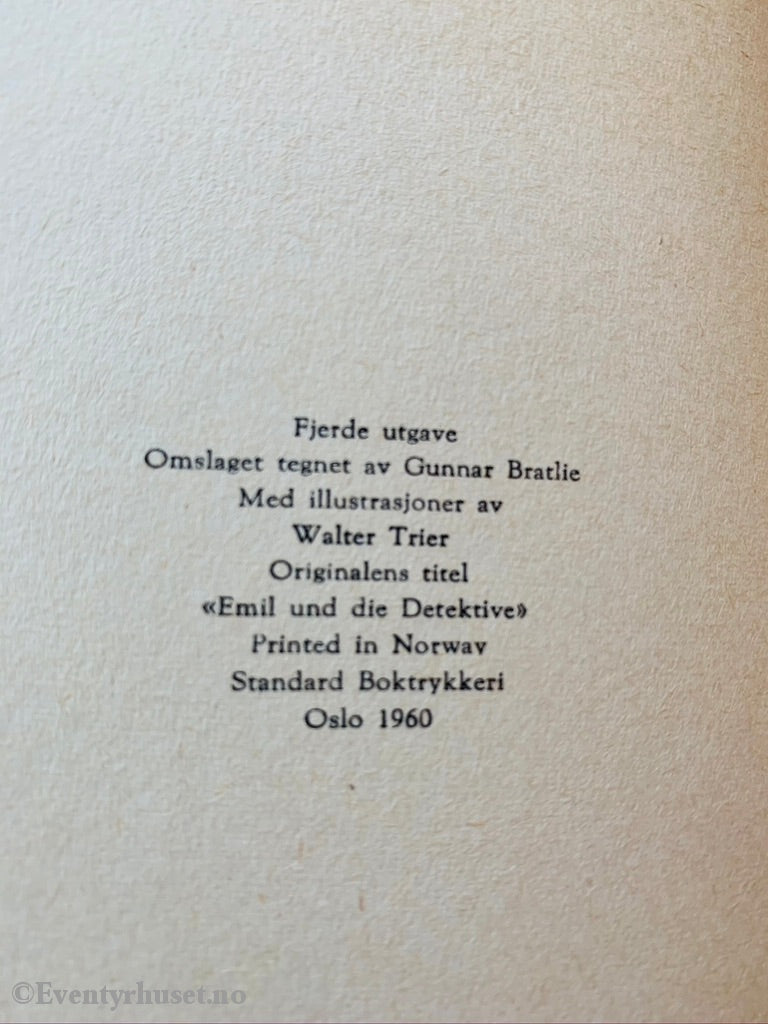 Gyldendals Gode Guttebøker (Ggg): Erich Kästner. 1960. Emil Og De Tre Tvillingene. Fortelling