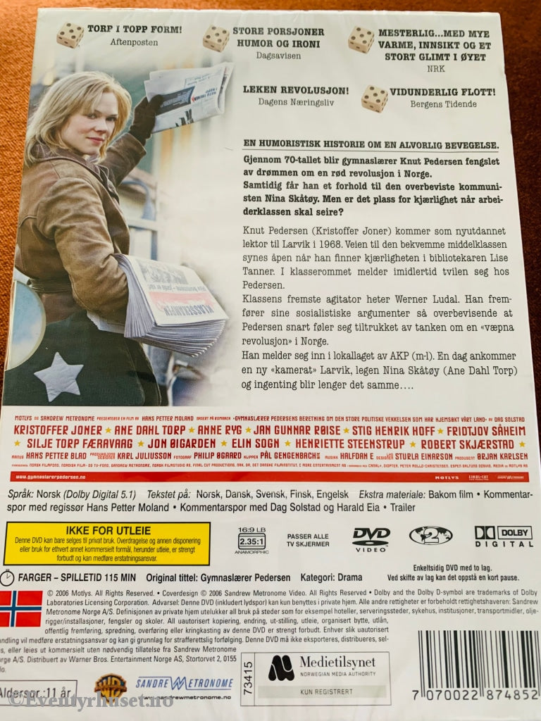 Gymnaslærer Pedersen. 2006. Dvd Slipcase. Ny I Plast!