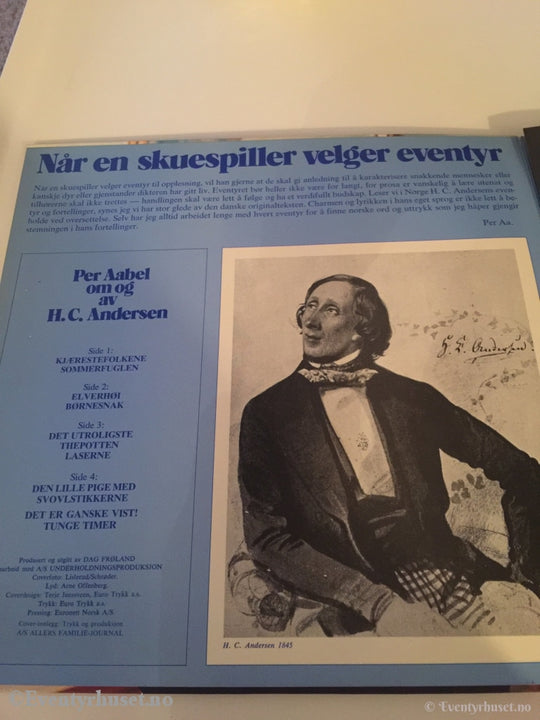 H. C. Andersen. 1975. Per Aabel Om Og Av Nationalteateret Som Ny! Lp Plate