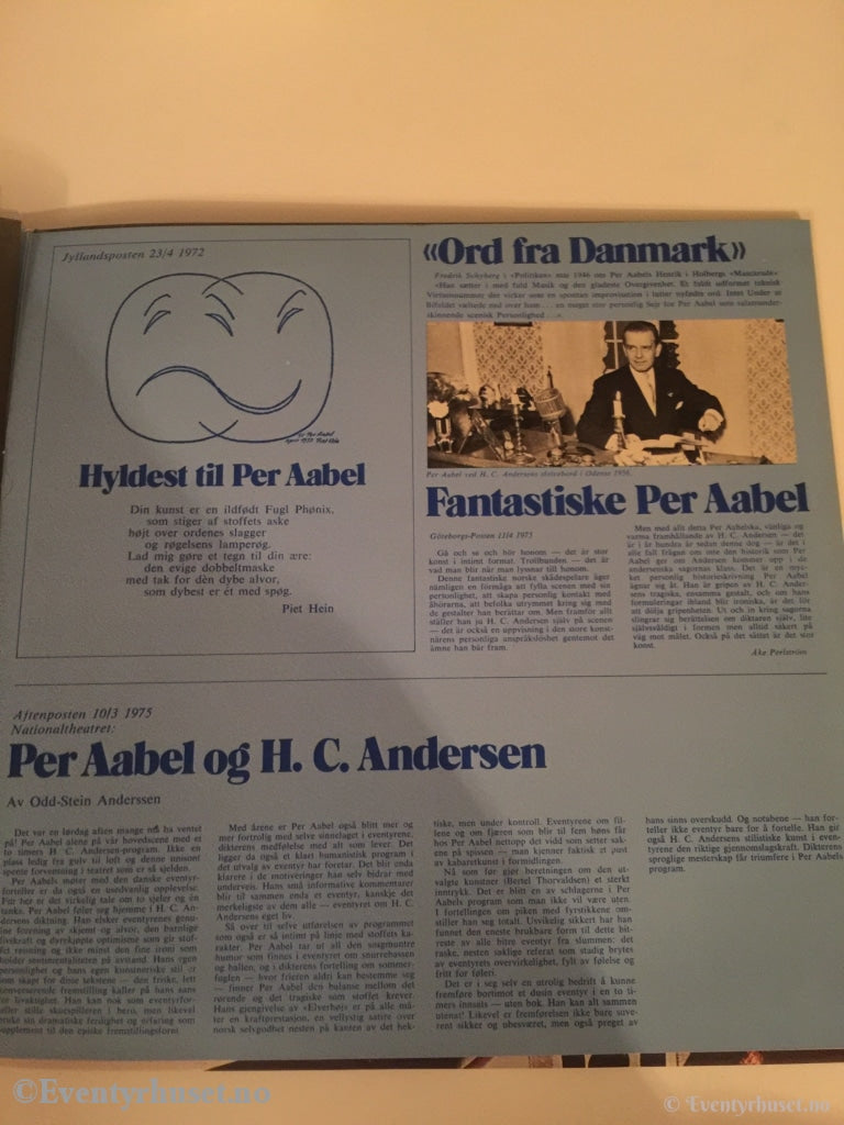 H. C. Andersen. 1975. Per Aabel Om Og Av Nationalteateret Som Ny! Lp Plate