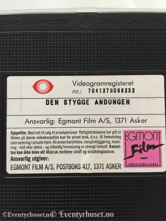 H. C. Andersen. 1990. Den Stygge Andungen. Presentert Av Minken Fossheim. Vhs. Vhs