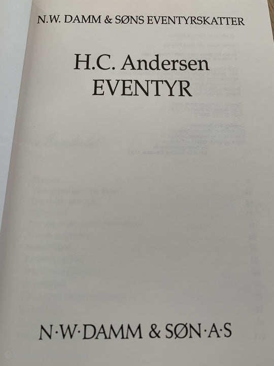 H. C. Andersen. 1991/93. Eventyr. Eventyrbok