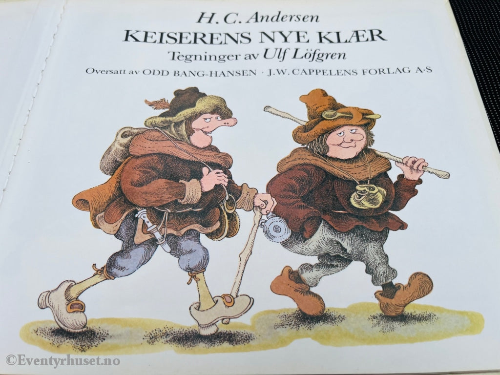 H. C. Andersen. Tegninger Av Ulf Löfgren. 1980. Keiserens Nye Klær. Eventyrbok