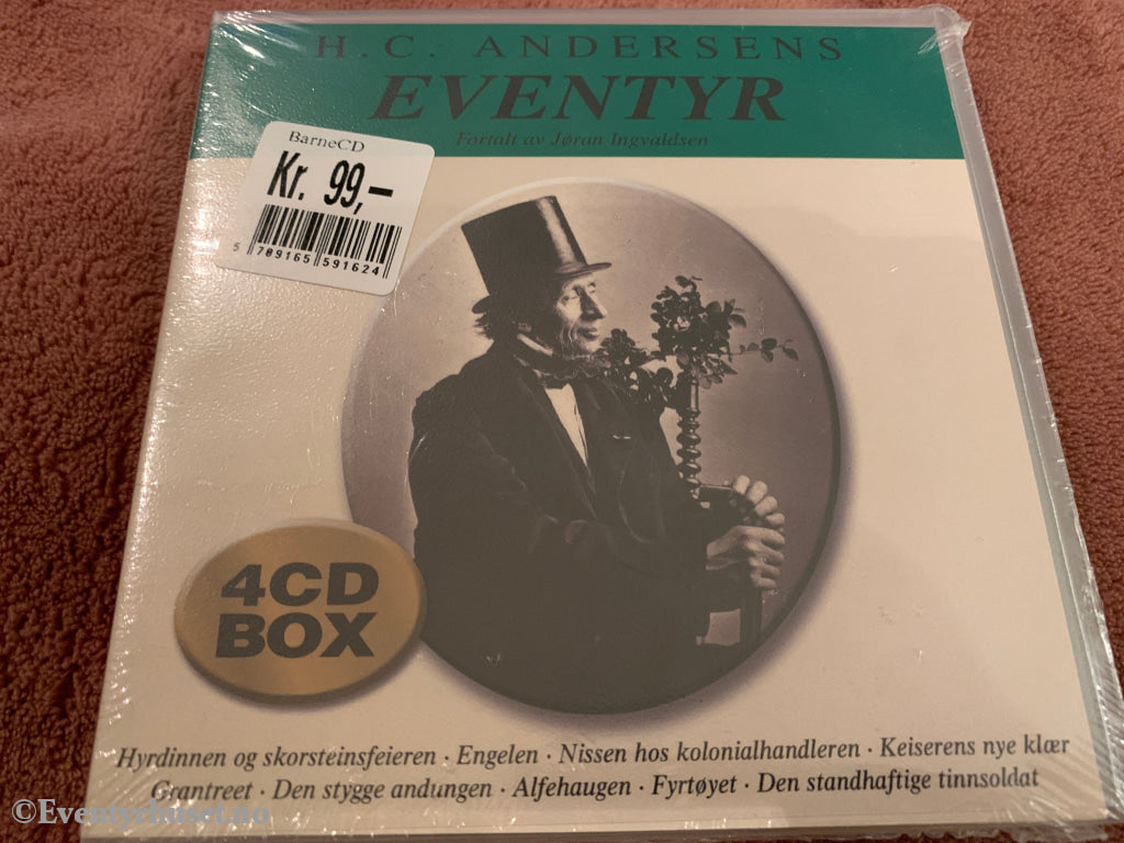 H.C. Andersens eventyr. Lydbok på CD. Ny i plast!