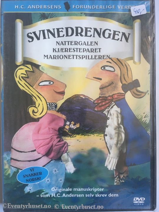 H.c. Andersens Forunderlige Verden: Svinedrengen Nattergalen Kjæresteparet Marionettspilleren. Dvd.