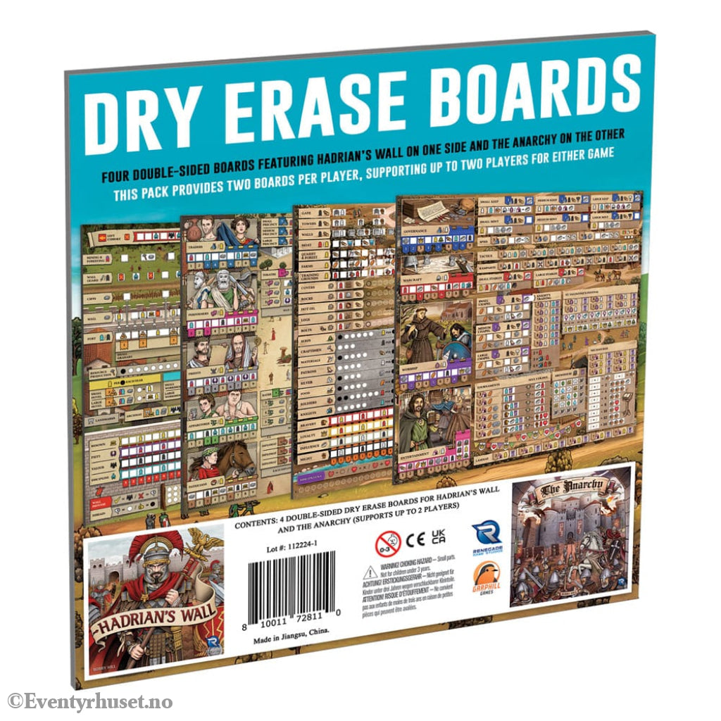 Hadrian’s Wall & The Anarchy Dry Erase Boards *English Version* Games
