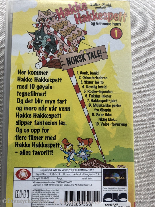 Hakke Hakkespett 1. Vhs. Vhs