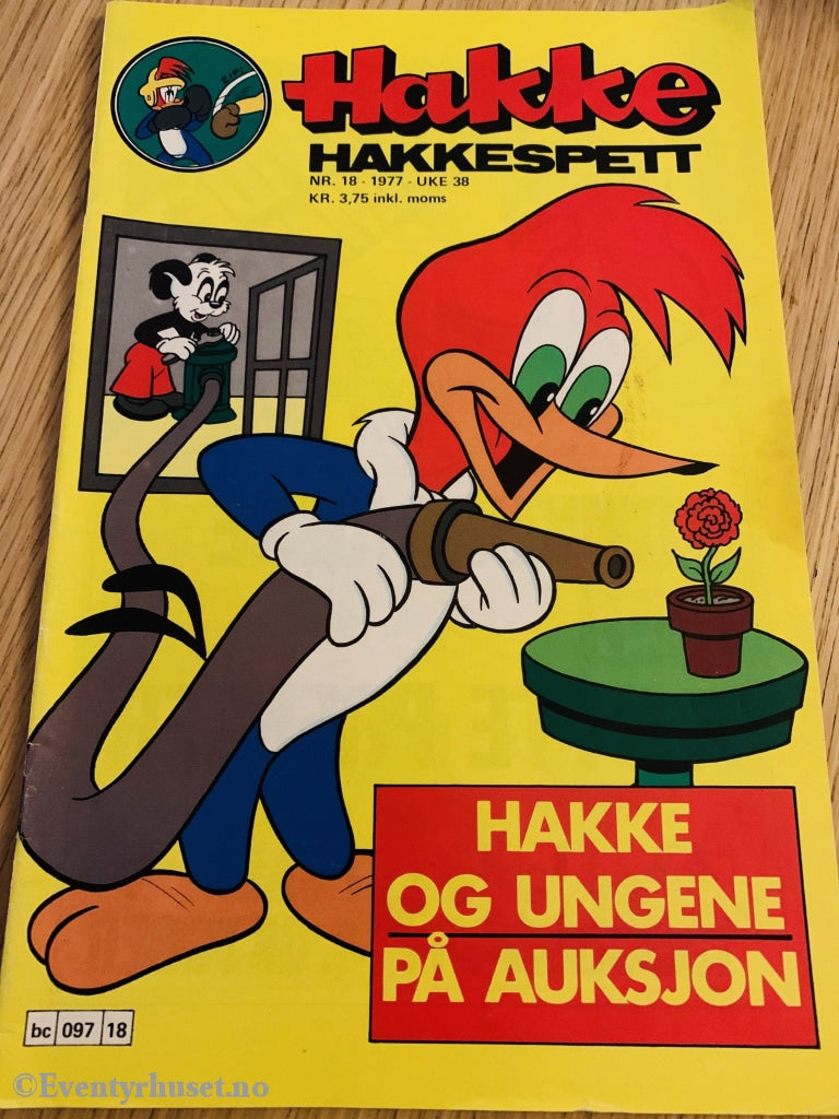 Hakke Hakkespett. 1977/18. Tegneserieblad
