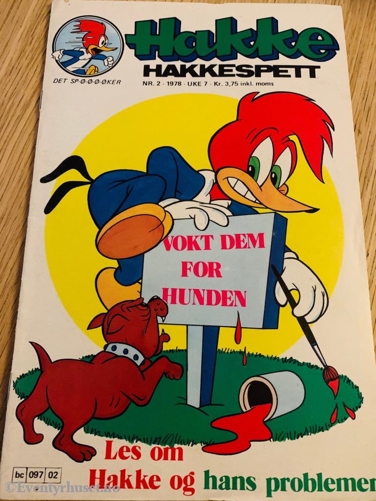 Hakke Hakkespett. 1978/02. Tegneserieblad