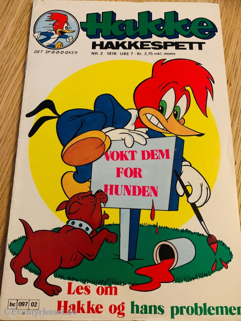 Hakke Hakkespett. 1978/02. Tegneserieblad