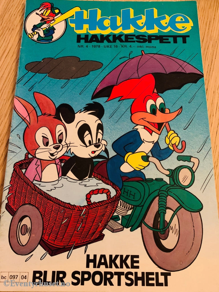 Hakke Hakkespett. 1978/04. Tegneserieblad