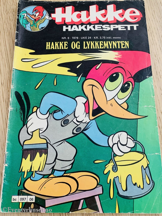 Hakke Hakkespett. 06/1978. Tegneserieblad