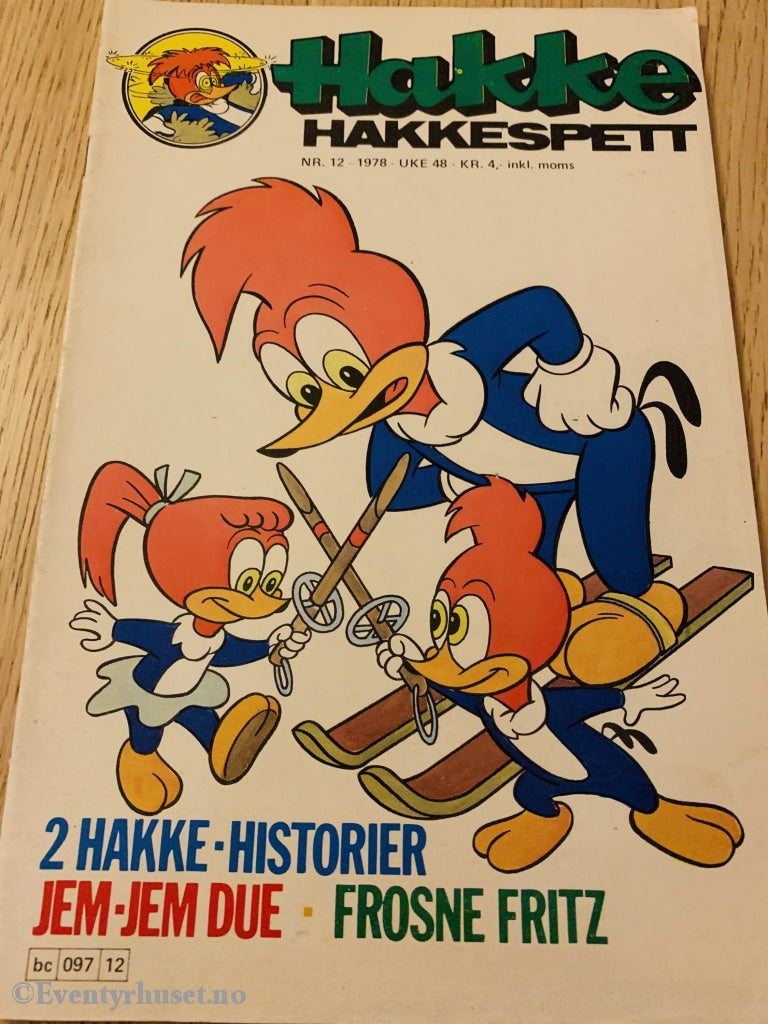 Hakke Hakkespett. 1978/12. Tegneserieblad