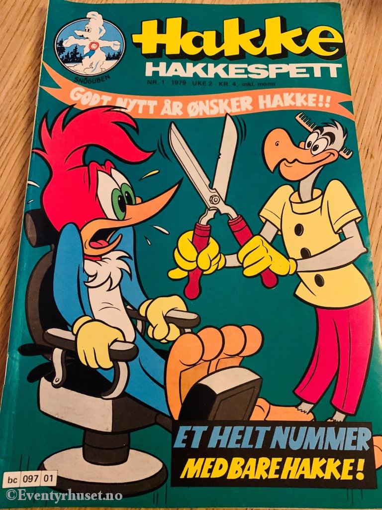 Hakke Hakkespett. 1979/01. Tegneserieblad
