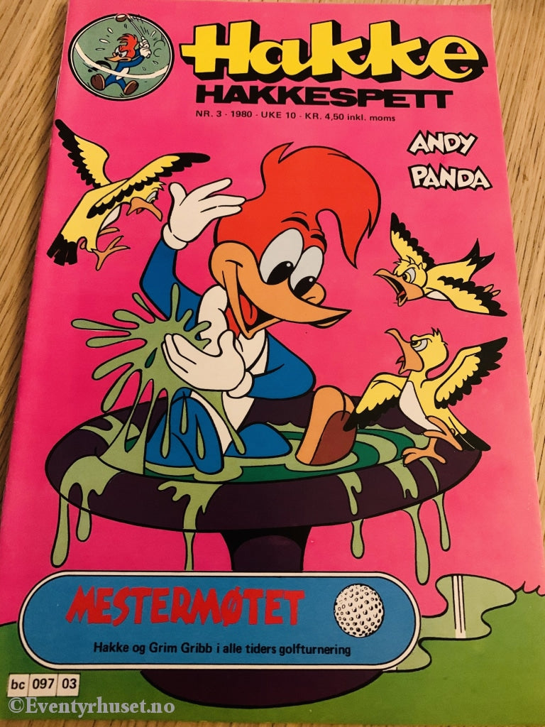 Hakke Hakkespett. 1980/03. Tegneserieblad