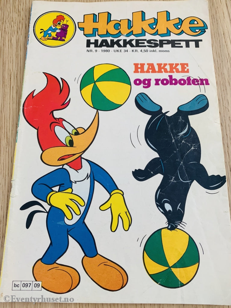 Hakke Hakkespett. 09/1980. Tegneserieblad
