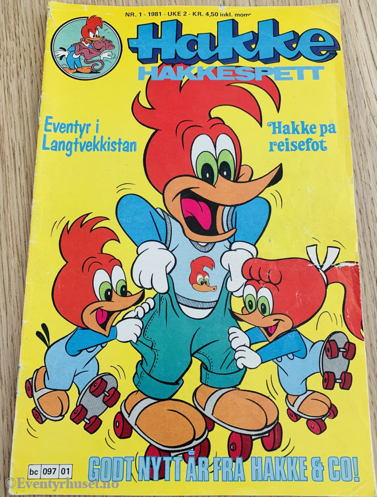 Hakke Hakkespett. 01/1981. Tegneserieblad