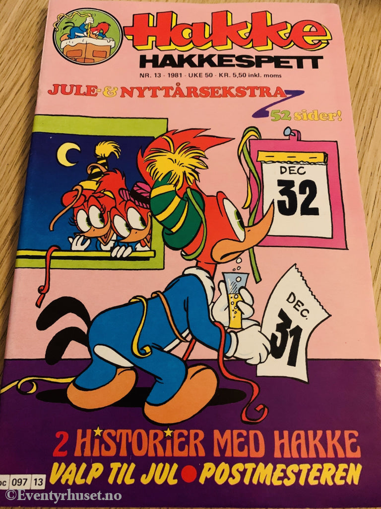 Hakke Hakkespett. 1981/13. Tegneserieblad