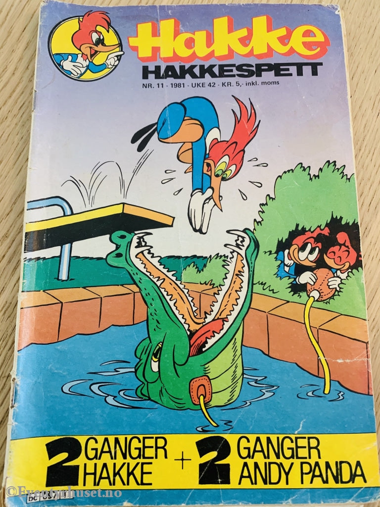 Hakke Hakkespett. 11/1981. Tegneserieblad