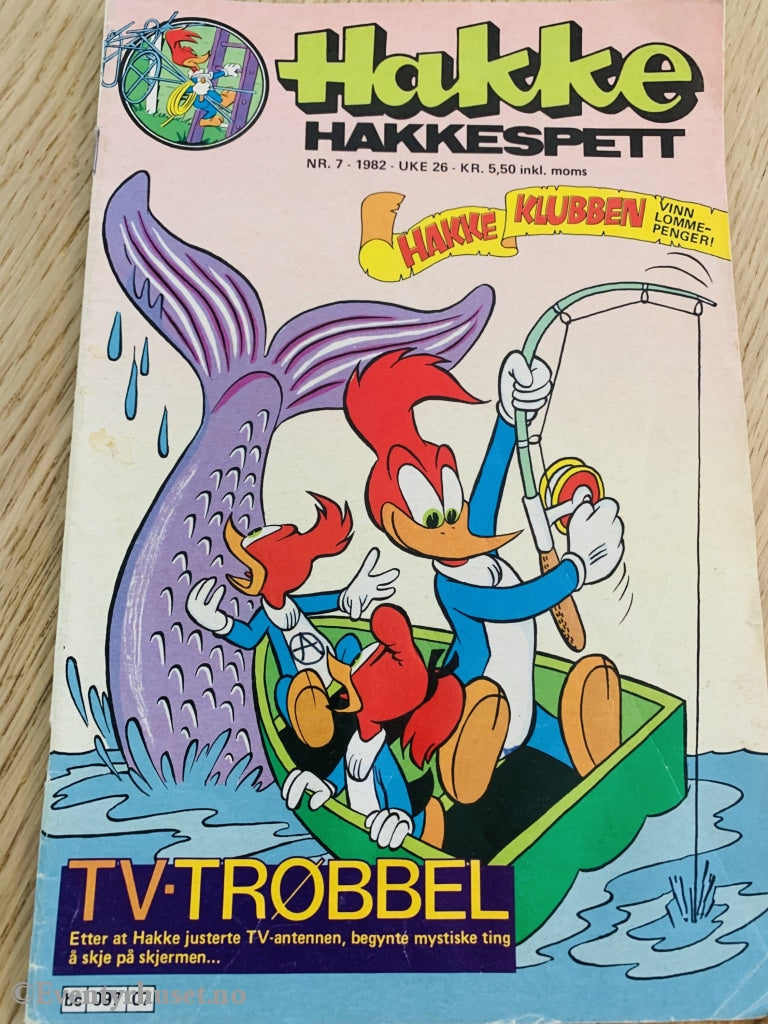 Hakke Hakkespett. 1982/07. Tegneserieblad
