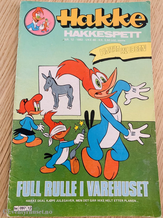 Hakke Hakkespett. 12/1982. Tegneserieblad